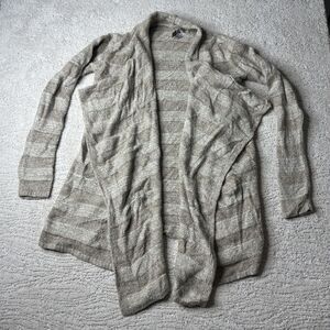 Women's Barefoot Dreams S/M Bamboo Chic Light Cardigan Soft Waterfall Neutral